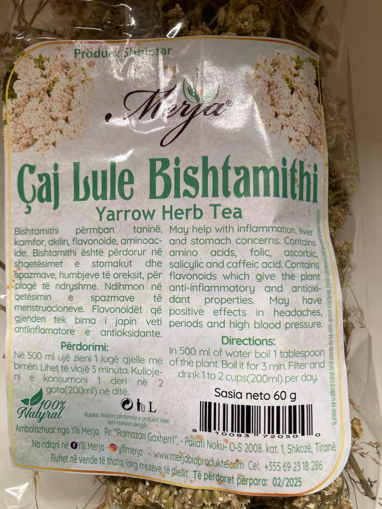 Caj Lule Bishtamithi /Achillea millefolium 6