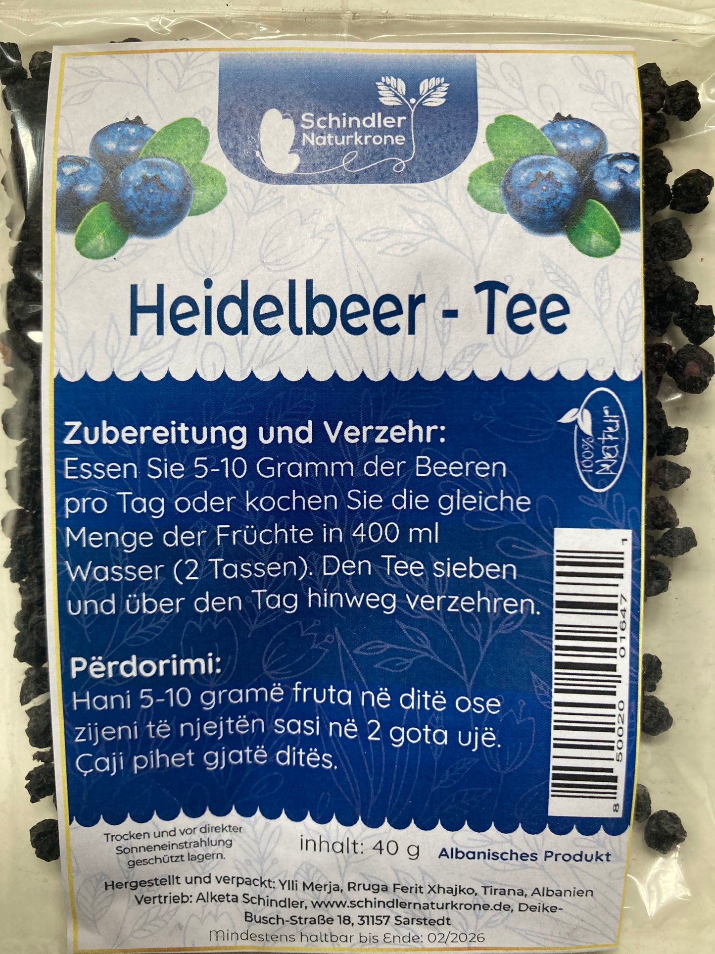 Caj Borronica e zeze / Vaccinium myrtillus 40 g