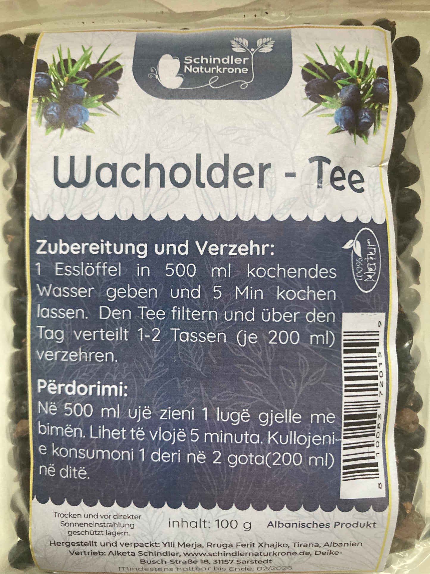 Çaj Dëllinje e zezë 100 g