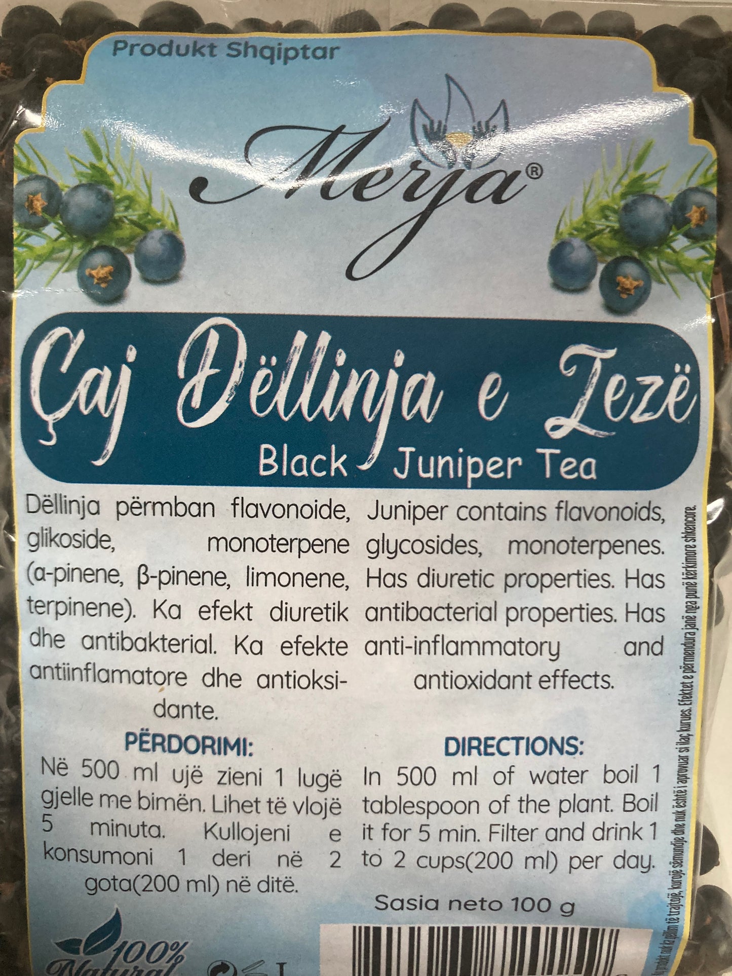 Çaj Dëllinje e zezë 100 g