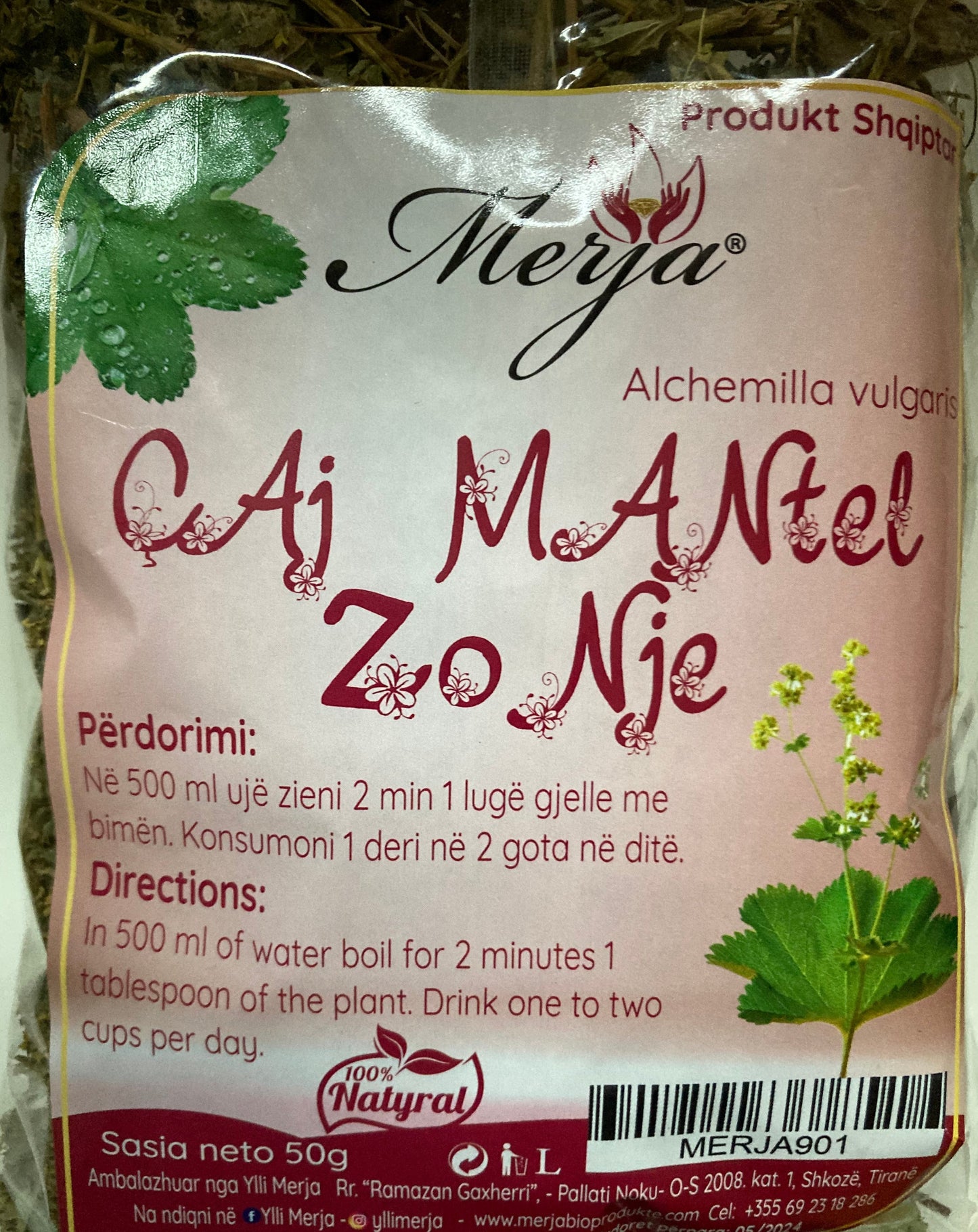 Caj Mantel Zonie / Alchemilla vulgaris 50 g