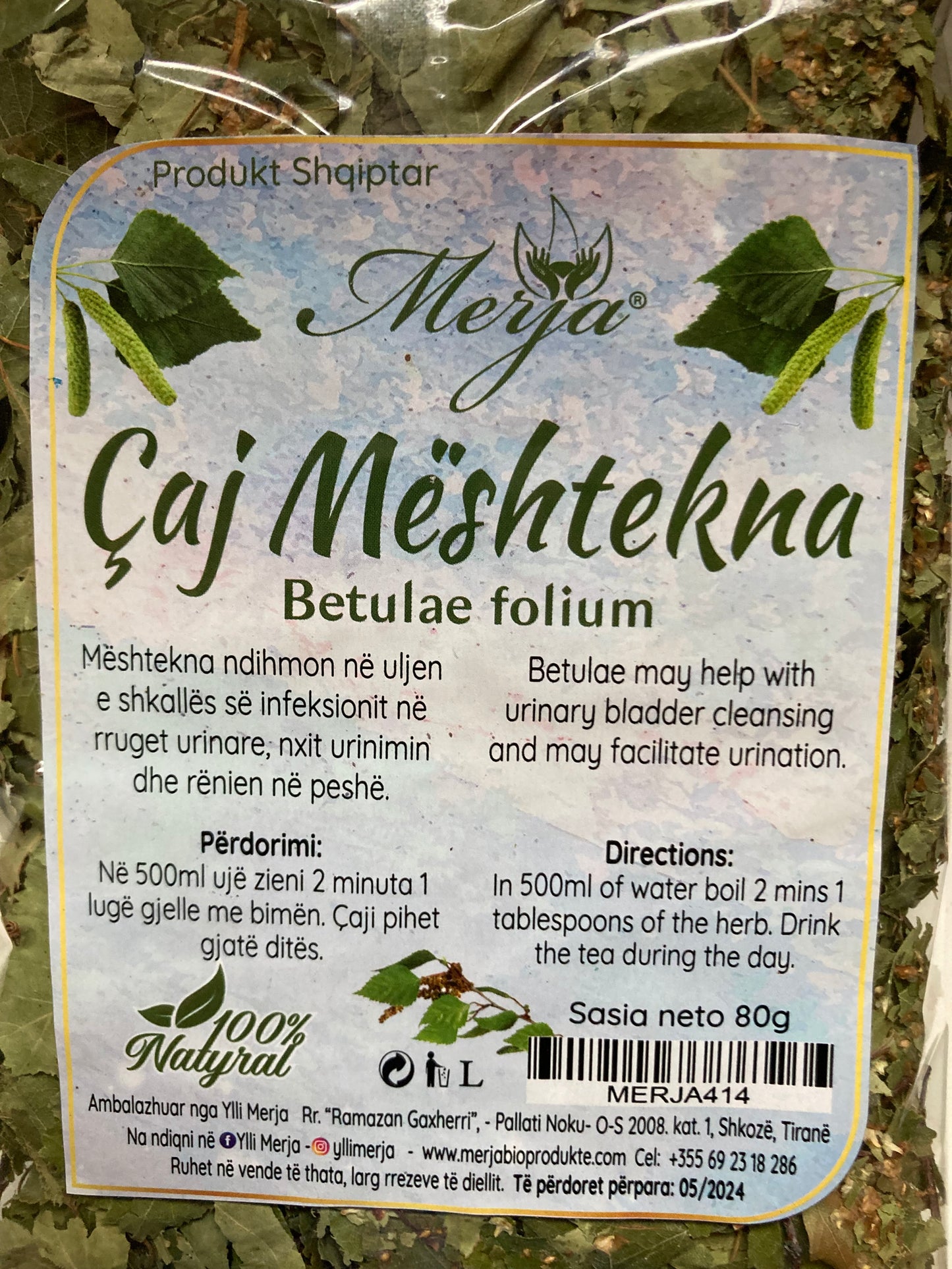 Caj Meshtekna / Betula Alba 80 g