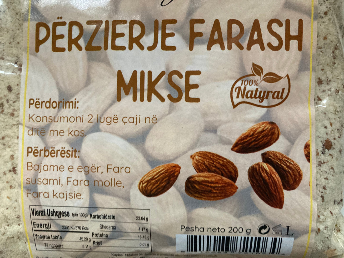 Fara mikse / Bajame eger e bluar 100 g