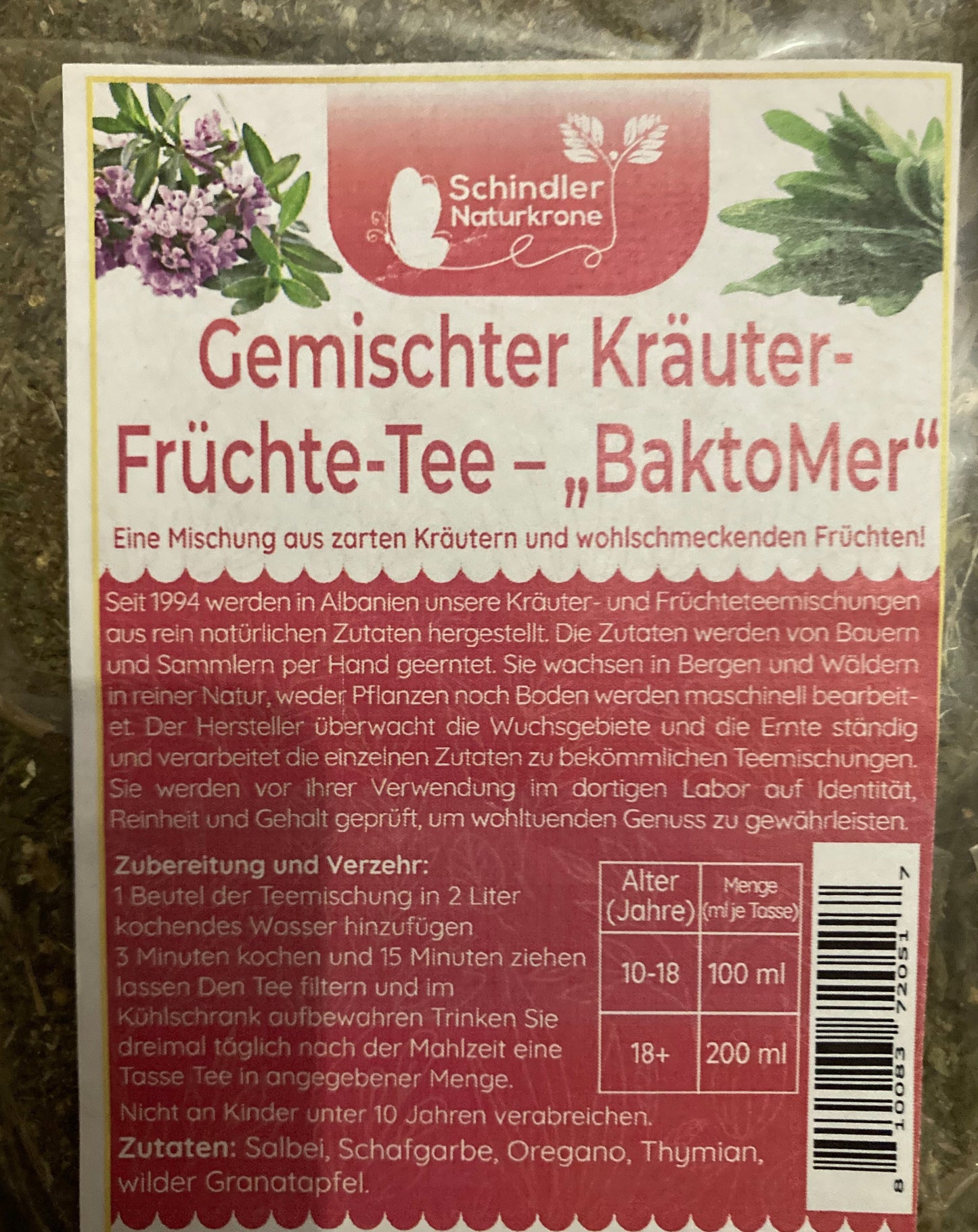 Caj bimor i perzier "BaktoMer" 220 g