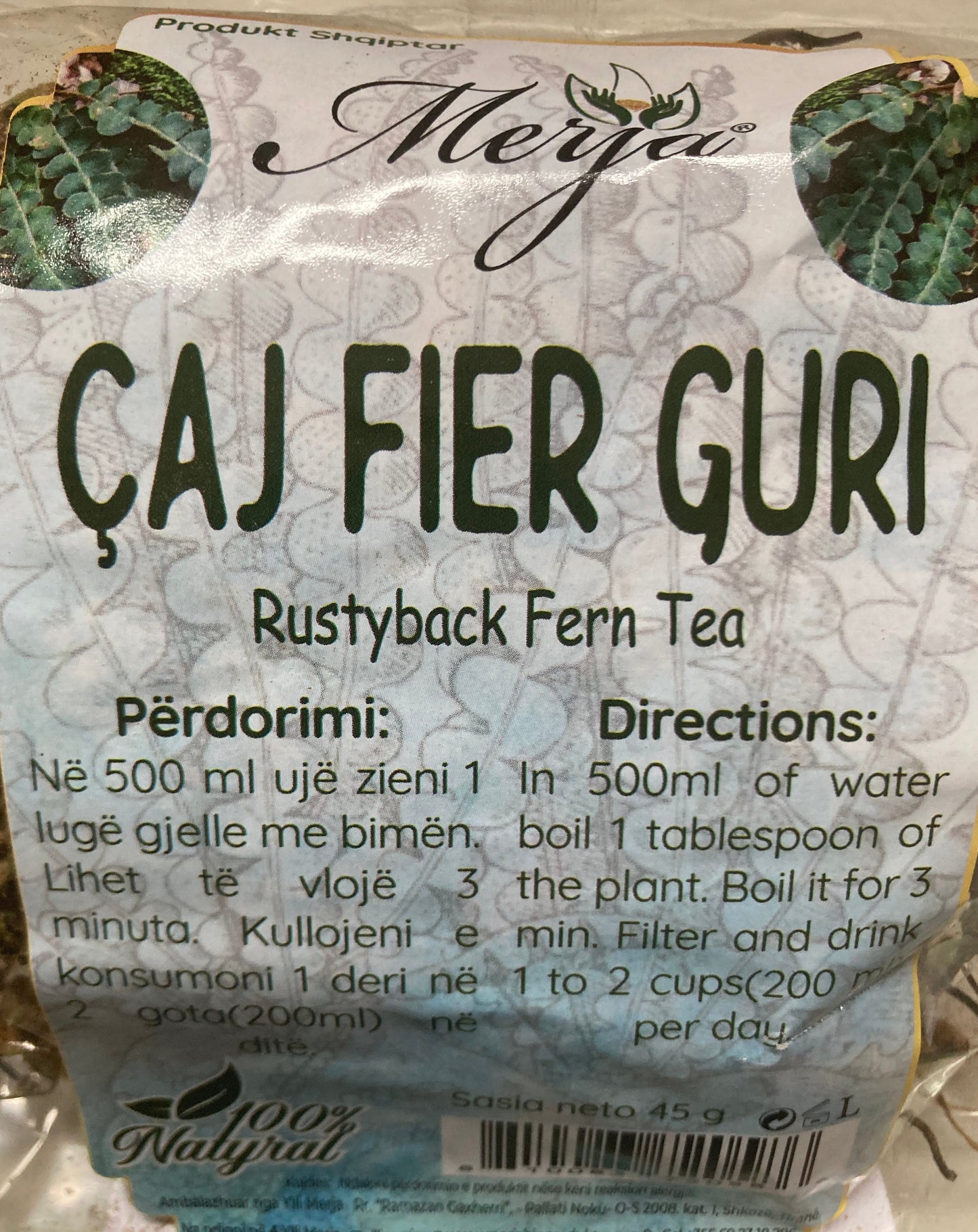 Çaj fier guri 45 g